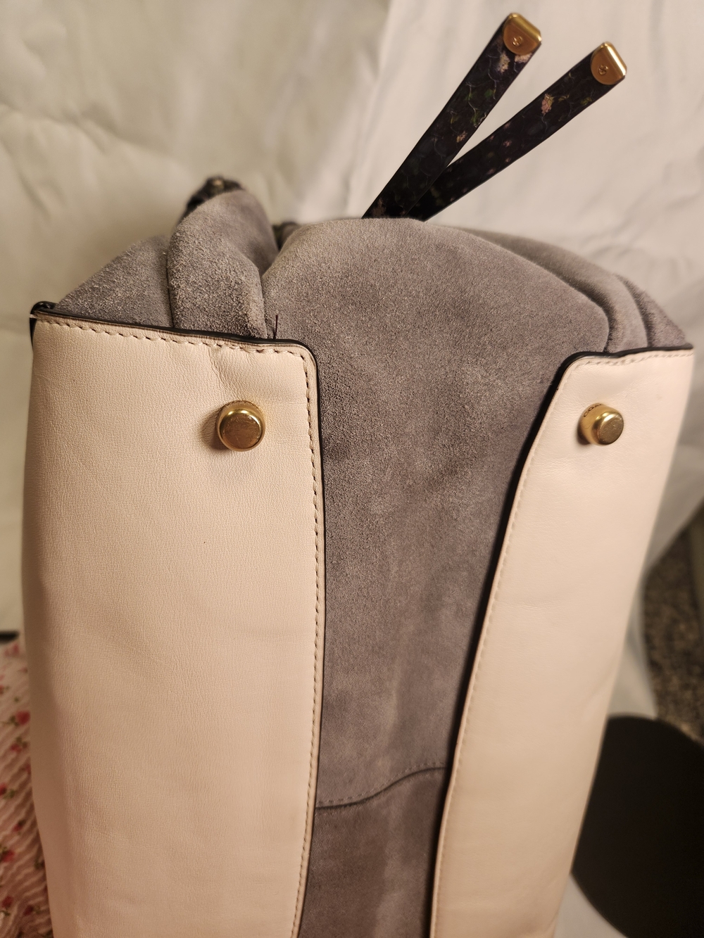 Coach Harmony 1941 Hobo in Colorblock with Snakeskin Detail - Picture 8 of 14